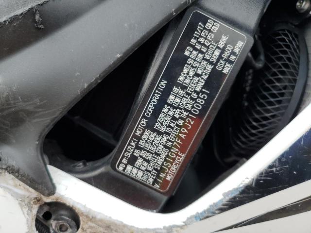 2018 SUZUKI GSX-R600 - JS1GN7FA9J2100851