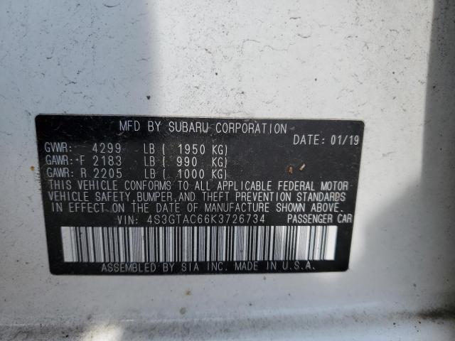 2019 SUBARU IMPREZA PR 4S3GTAC66K3726734