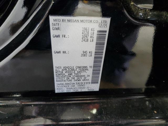 2025 NISSAN ALTIMA SV 1N4BL4DV2SN369399