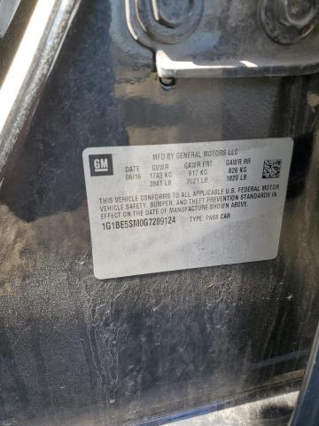 2016 CHEVROLET CRUZE LT 1G1BE5SM0G7289124