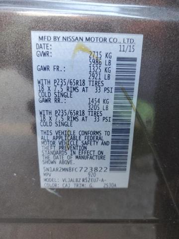 2015 NISSAN PATHFINDER 5N1AR2MN8FC723822