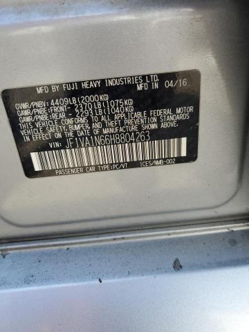 2017 SUBARU WRX LIMITE JF1VA1N66H8804263