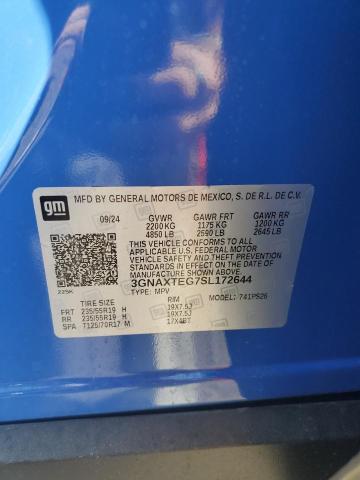 2025 CHEVROLET EQUINOX RS 3GNAXTEG7SL172644