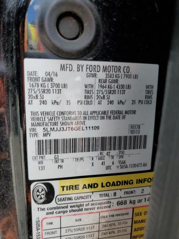 2016 LINCOLN NAVIGATOR L SELECT 5LMJJ3JT6GEL11109