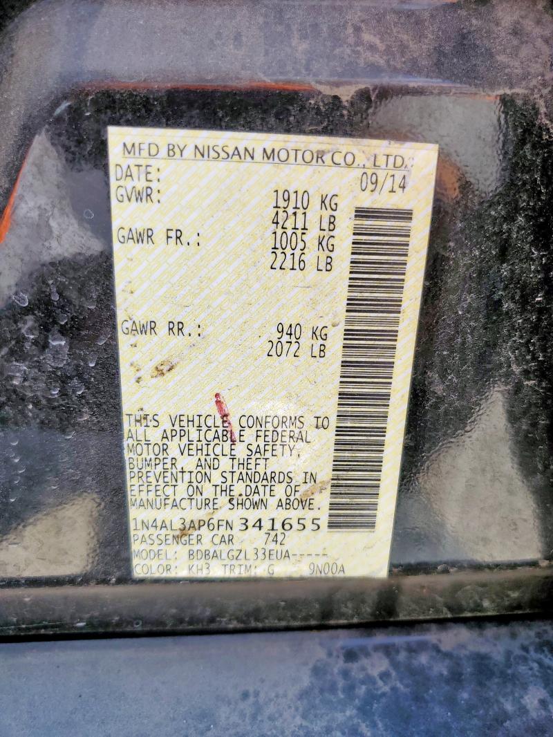 2015 NISSAN ALTIMA 2.5 1N4AL3AP6FN341655