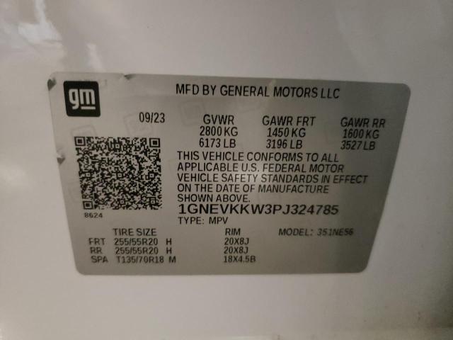 2023 CHEVROLET TRAVERSE P 1GNEVKKW3PJ324785