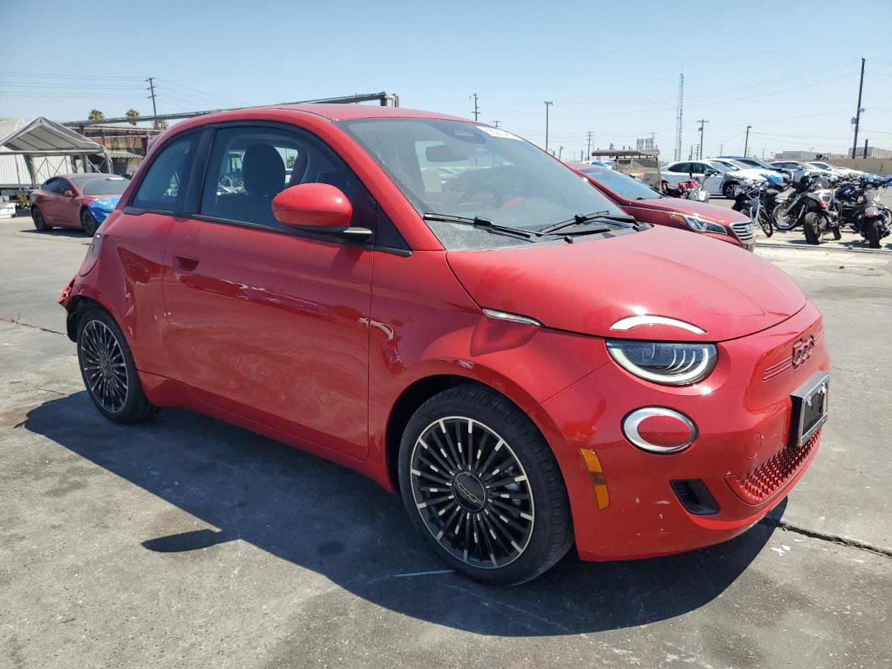 FIAT 500E E RED