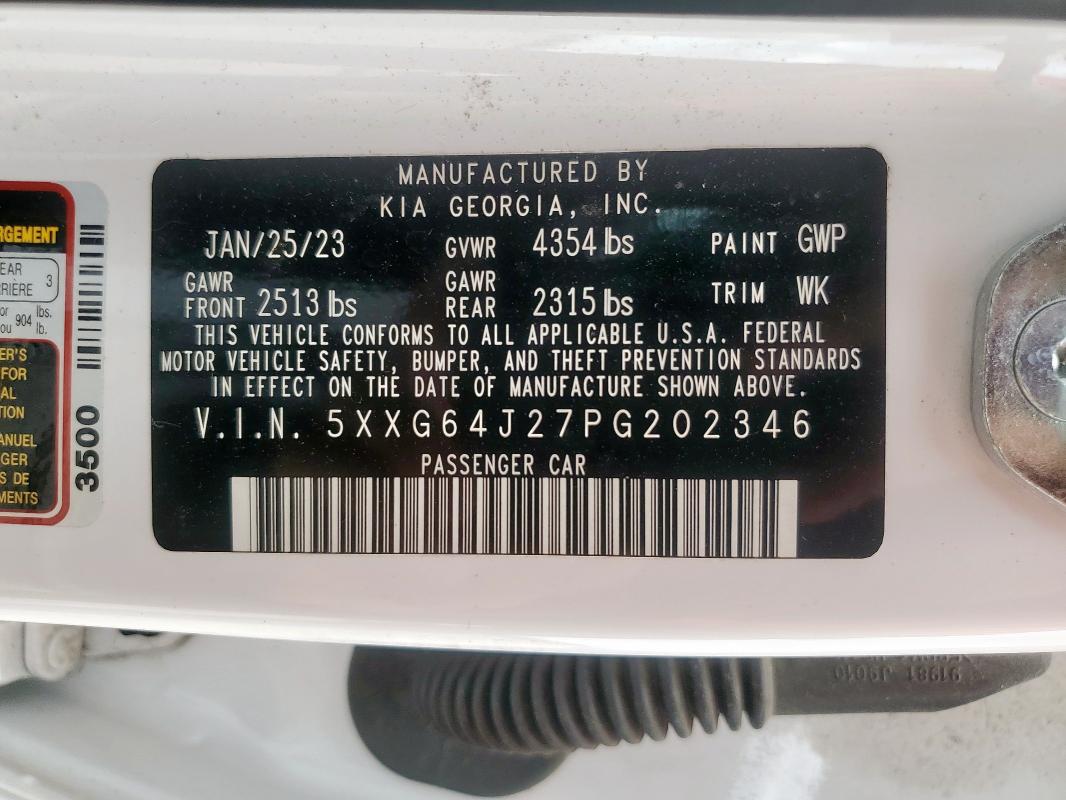 2023 KIA K5 GT LINE 5XXG64J27PG202346