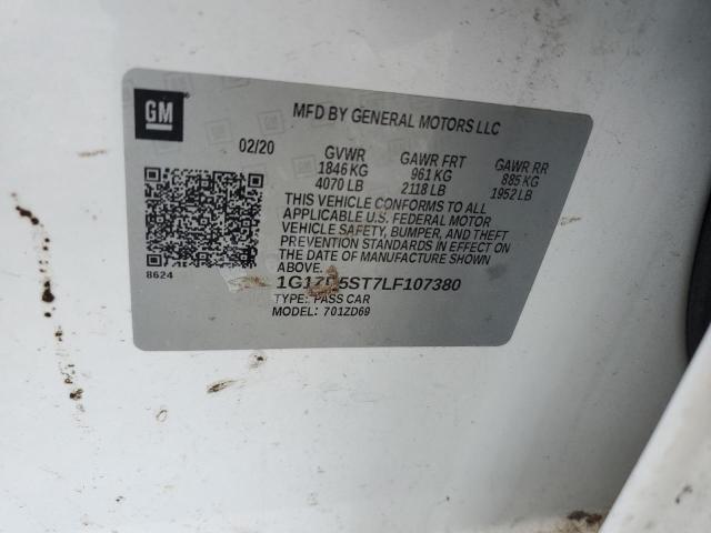 2020 CHEVROLET MALIBU LT 1G1ZD5ST7LF107380