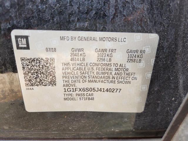 2018 CHEVROLET BOLT EV PR - 1G1FX6S05J4140277