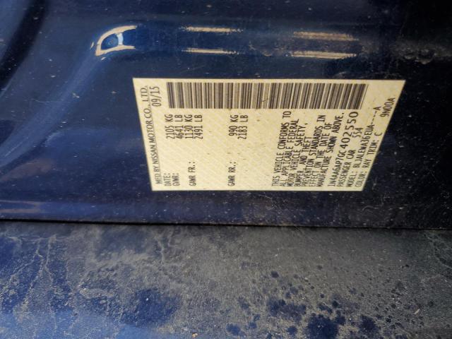 2016 NISSAN MAXIMA 3.5S - 1N4AA6AP7GC402550