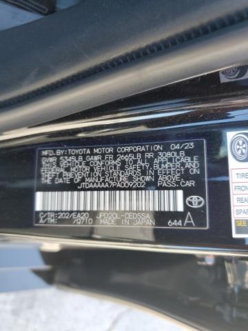 2023 TOYOTA MIRAI XLE JTDAAAAA7PA009202