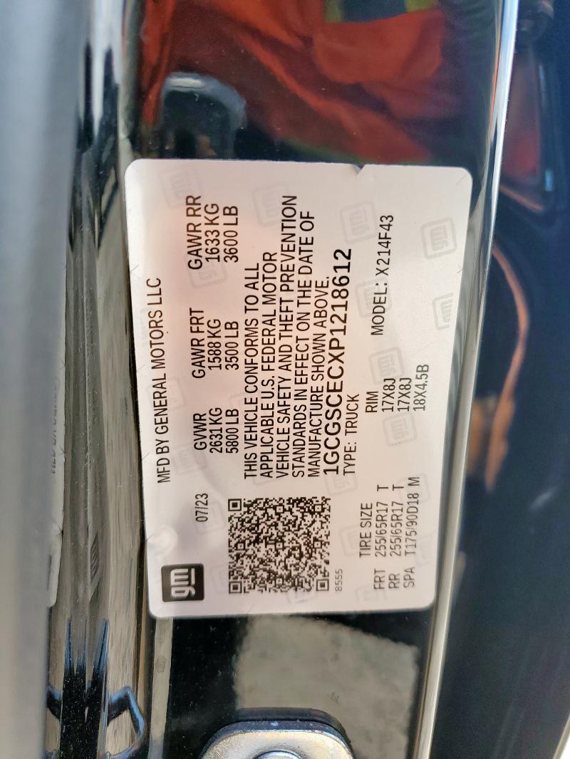 2023 CHEVROLET COLORADO L - 1GCGSCECXP1218612