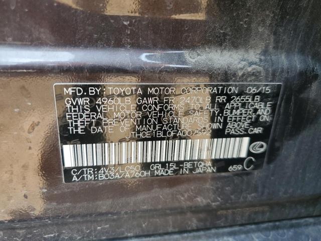 2015 LEXUS GS 350 JTHCE1BL0FA007592