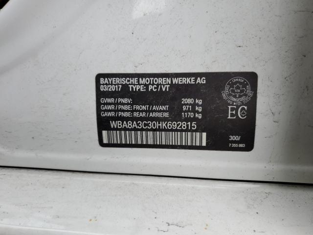 2017 BMW 320 XI WBA8A3C30HK692815