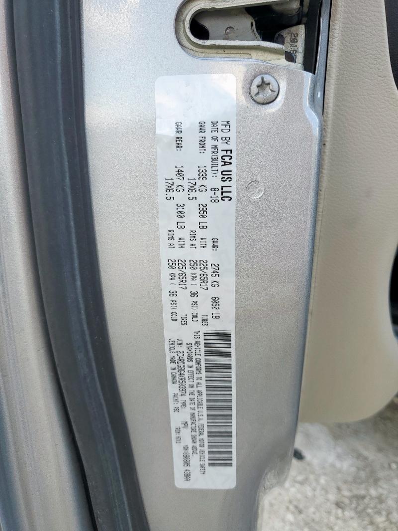 2019 DODGE GRAND CARA 2C4RDGBG4KR503974