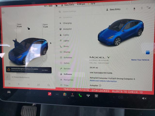 2023 TESLA MODEL Y 7SAYGDEE7PF713115