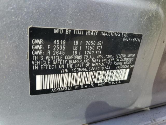 2015 SUBARU LEGACY 2.5 - 4S3BNAL64F3010165