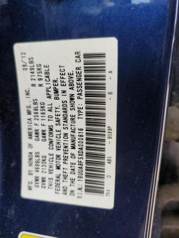 2013 ACURA TL TECH - 19UUA8F5XDA000816
