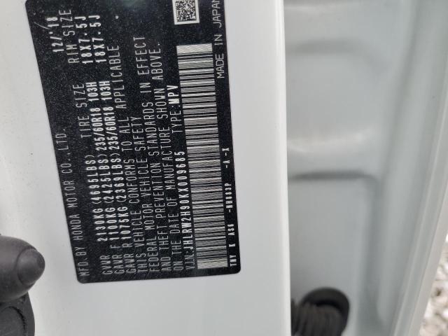 2019 HONDA CR-V TOURI - JHLRW2H90KX009685