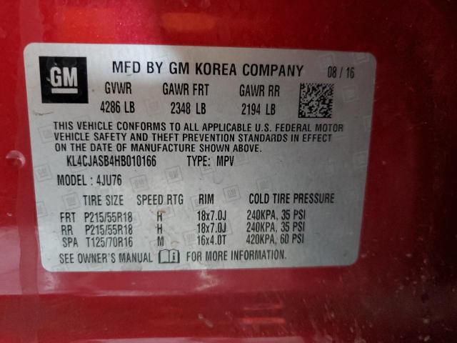 2017 BUICK ENCORE PRE KL4CJASB4HB010166