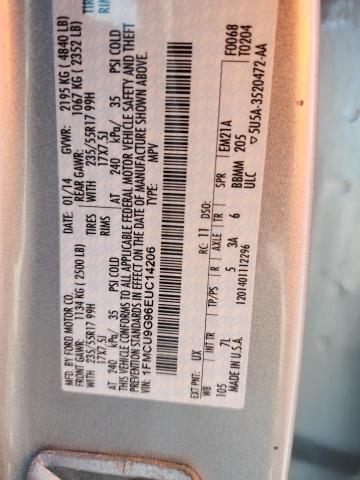 2014 FORD ESCAPE SE - 1FMCU9G96EUC14206