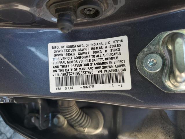 2016 HONDA CIVIC LX 19XFC2F59GE237975