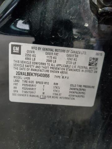 2015 CHEVROLET EQUINOX LT 2GNALBEK7F6400856