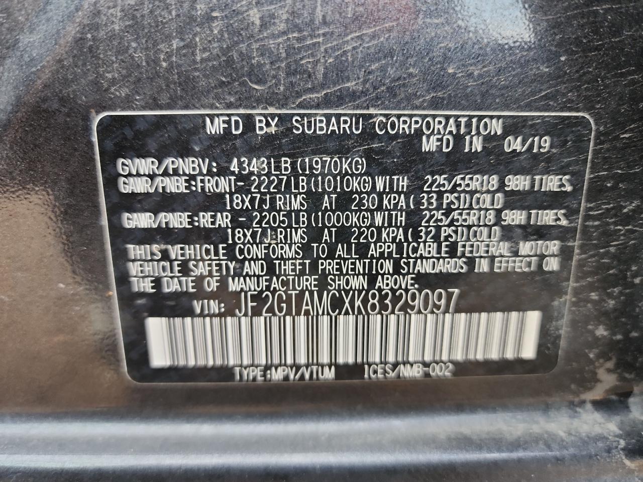 SUBARU CROSSTREK LIMITED