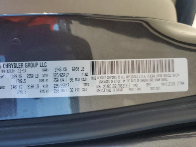 2015 CHRYSLER TOWN & COU 2C4RC1BG1FR621017