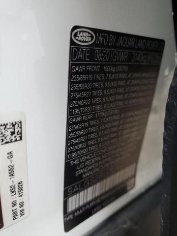 2020 LAND ROVER RANGE ROVE SALGS2RU7LA415026