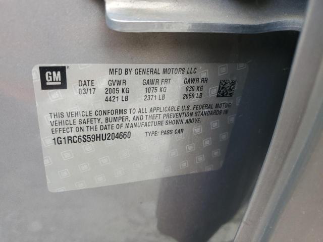 2017 CHEVROLET VOLT LT 1G1RC6S59HU204660