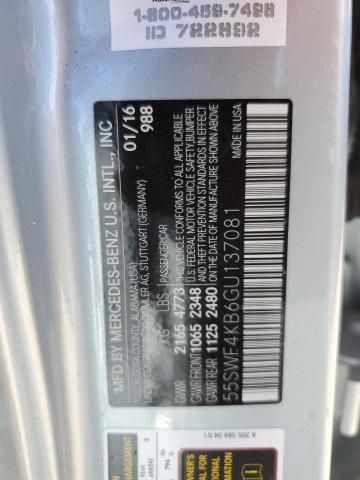 2016 MERCEDES-BENZ C 300 4MATIC 55SWF4KB6GU137081