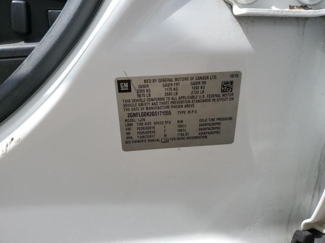 2016 CHEVROLET EQUINOX LT 2GNFLGEK2G6171555