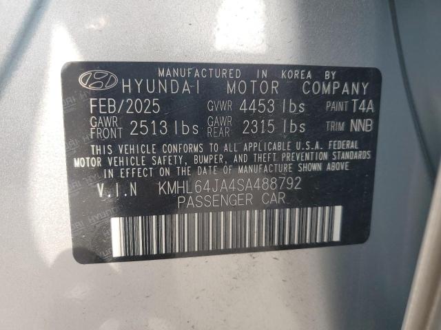 2025 HYUNDAI SONATA SEL KMHL64JA4SA488792