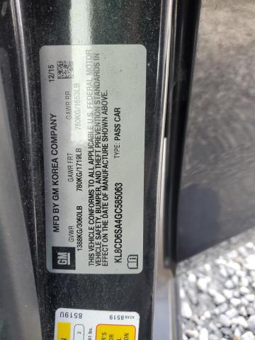 2016 CHEVROLET SPARK 1LT - KL8CD6SA4GC585063