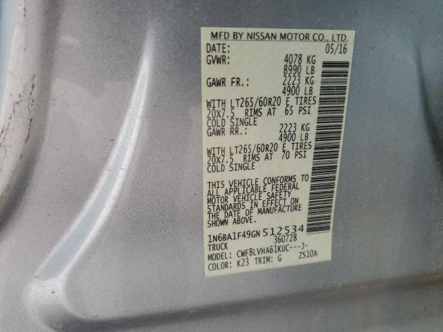 2016 NISSAN TITAN XD S 1N6BA1F49GN512534
