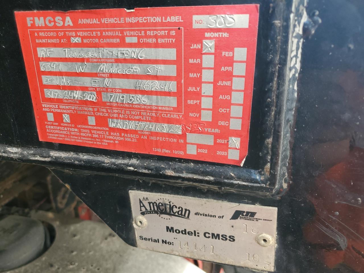 Lot #3287594055 2019 KENWORTH CONSTRUCTION T800