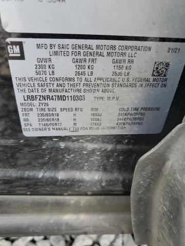 2021 BUICK ENVISION E LRBFZNR47MD110303