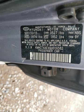 2016 HYUNDAI ACCENT SE KMHCT4AEXGU016582