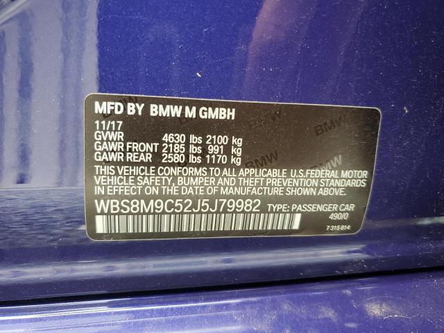 2018 BMW M3 WBS8M9C52J5J79982