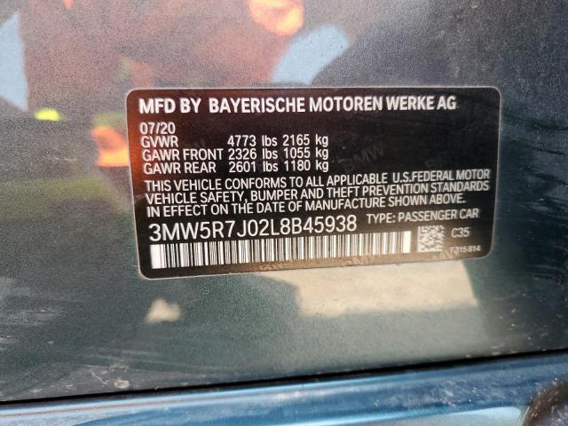 2020 BMW 330XI 3MW5R7J02L8B45938