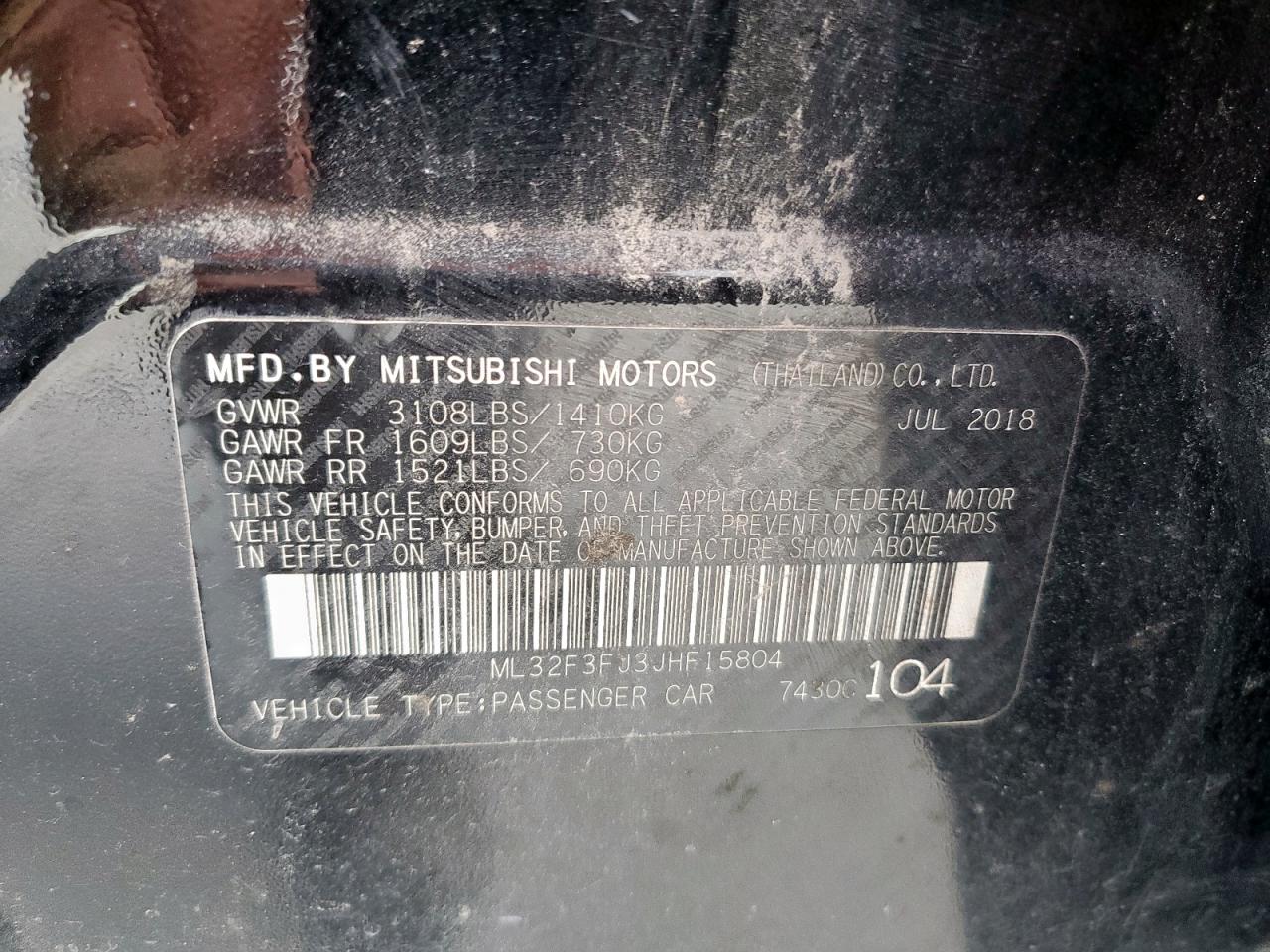 MITSUBISHI MIRAGE G4 ES