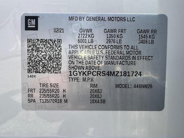 2021 CADILLAC XT6 PREMIUM LUXURY 1GYKPCRS4MZ181724