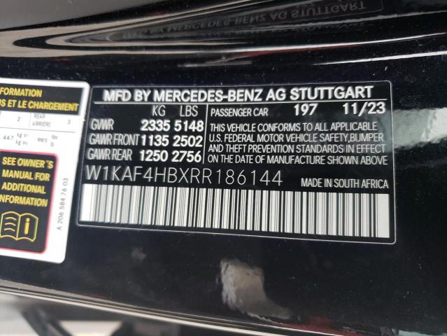 2024 MERCEDES-BENZ C 300 4MAT W1KAF4HBXRR186144