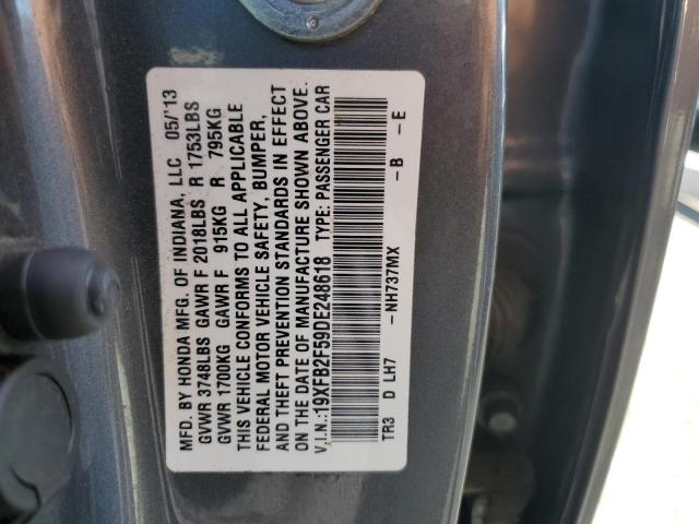 2013 HONDA CIVIC LX - 19XFB2F59DE248618