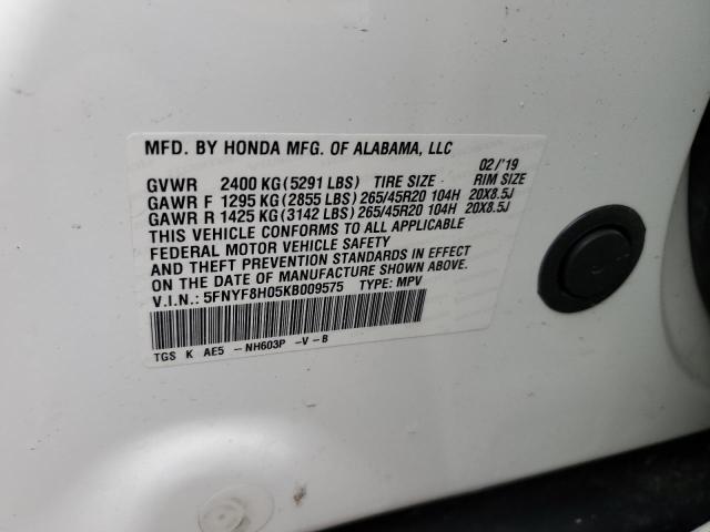 2019 HONDA PASSPORT E - 5FNYF8H05KB009575