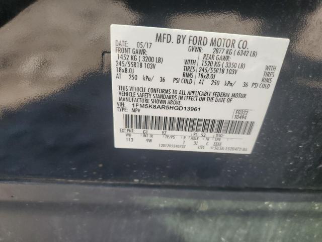 2017 FORD EXPLORER P - 1FM5K8AR5HGD13961