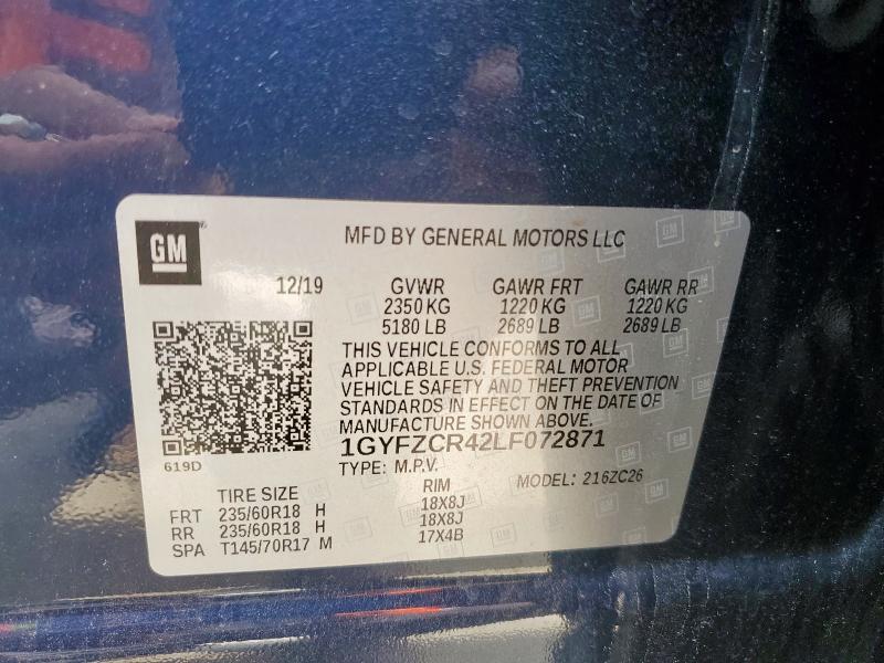 2020 CADILLAC XT4 PREMIU - 1GYFZCR42LF072871