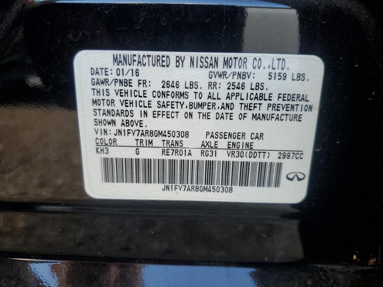 INFINITI Q50 RED SPORT 400